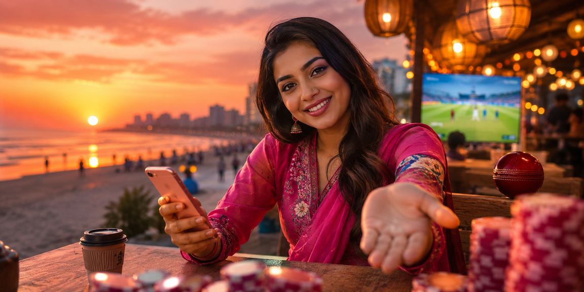 কক্সবাজারে সমুদ্রসৈকতে মোবাইলে a307fn গেমিং উপভোগ